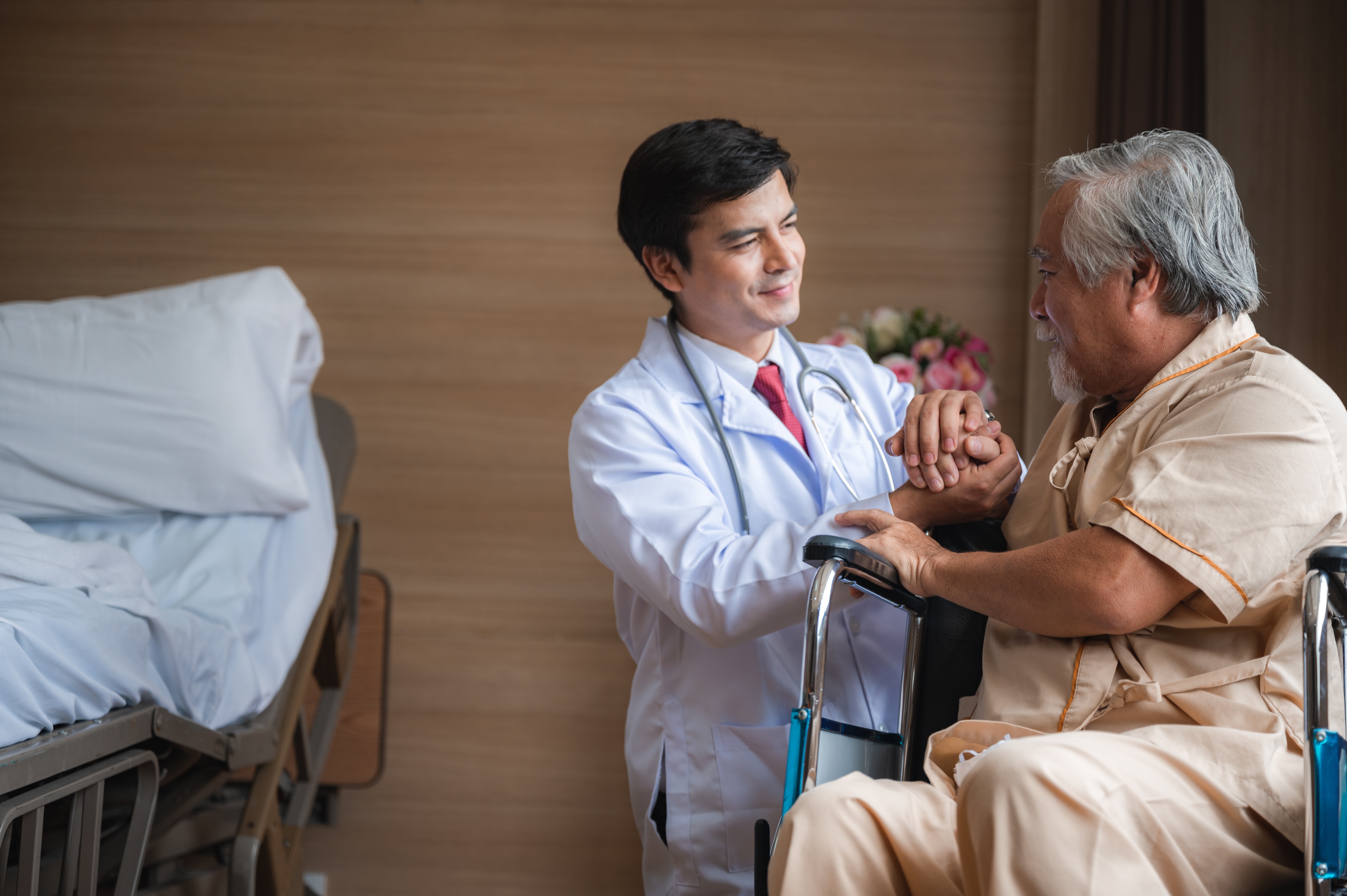 Senior elderly patient visit doctor for health car 2025 03 26 21 09 28 utc